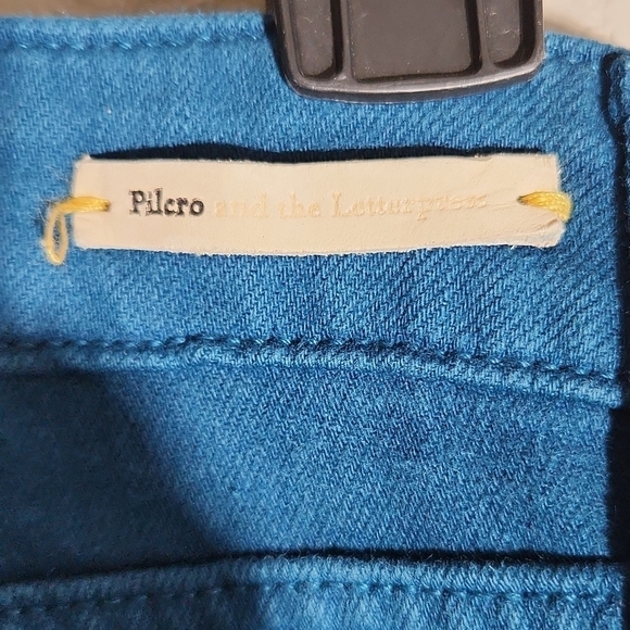 Pilcro Jeans Pants The Letter Press Turquoise Size 26 - Picture 5 of 15